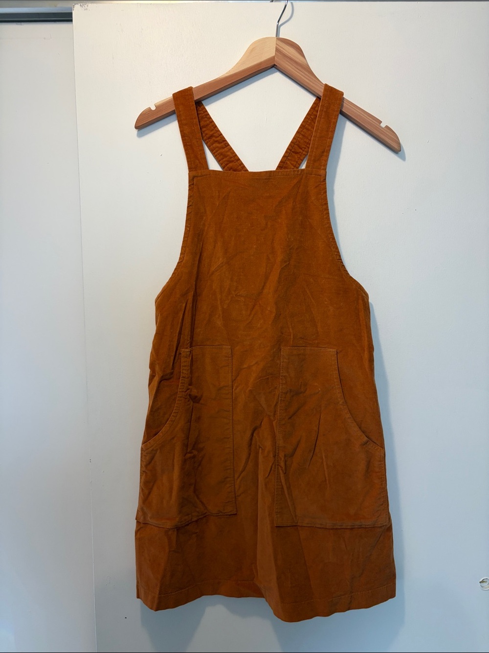 Madewell Rust Brown Pinafore Dress